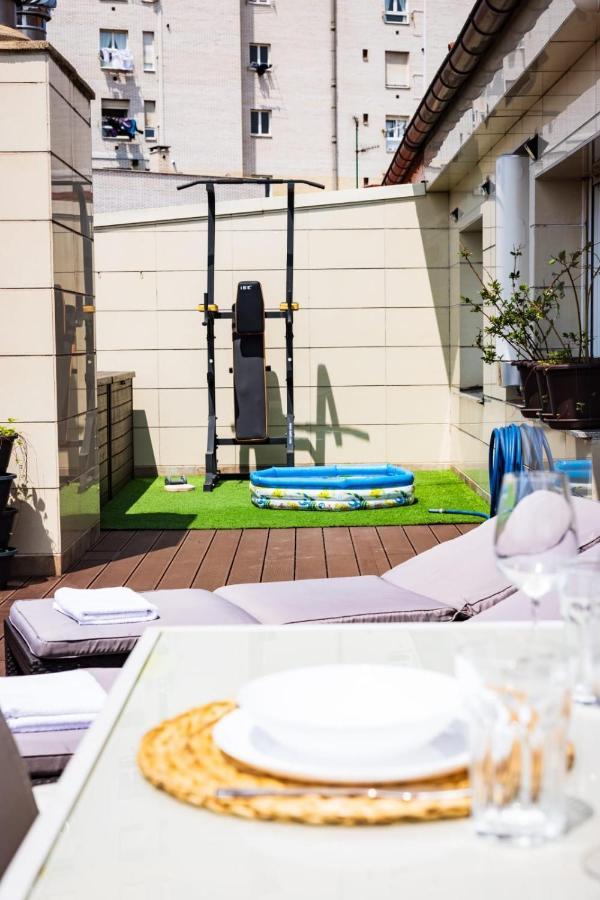 Apartament Lujoso Atico Entre 2 Playas Con Garaje, Terraza, Vistas Y Wifi Gijón Zewnętrze zdjęcie